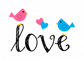 Love birds text png images, Love text transparent png