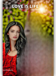 Love is life hd cb editing background