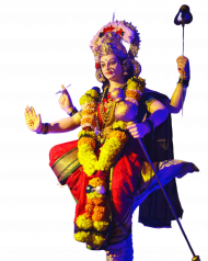 Maa Durga Ashtabhija Eight Hand PNG Images Download
