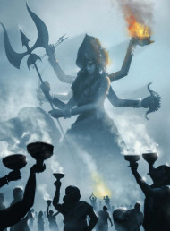 Maa durga shadow editing background, navratri editing background