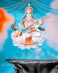Maa saraswati puja editing background