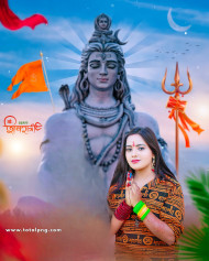 Maha shivratri girl editing background