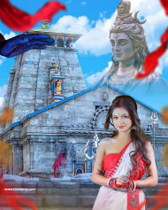 Mahashivratri Savan Cb Background With Girl