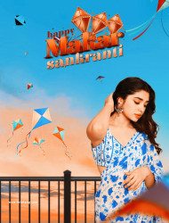 Makar Sankranti CB Editing Background HD Free With Cute Girl