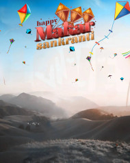 Makar sankranti editing background