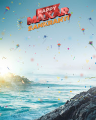 Makar Sankranti Photo Editing Background 2024