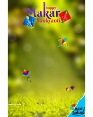 Makar Sankranti Photo Editing Background 2024