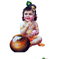 Makhan chor little krishna png