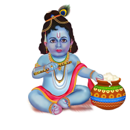 Makhan chor little krishna png download