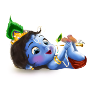 Makhan chor little krishna png Free