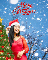 Merry Christmas Background Full HD For Cb PicsArt Editing With Girl