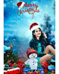 Merry christmas cb background editing