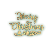 Merry christmas glowing text png