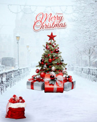 Merry christmas photo editing background free