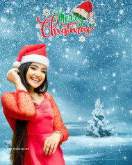 Merry Christmas Photo Editing Hd Background With Girl