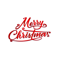 Merry christmas red text png images