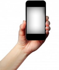 Mobile in hand png