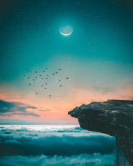 Moon editing background