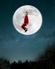 Moon santa christmas backgrounds