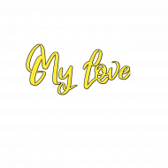 My love Text PNG Transparent Images Free Download