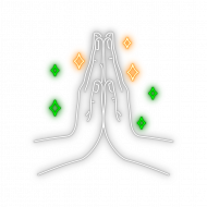 Namaste hand text png