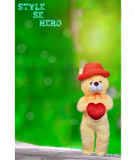 Natural Cb Background With Teddy Cb Text