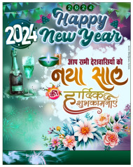 Nav varsh 2024 ki hardik shubhkamnaye poster banner PLP