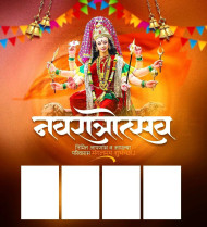 Navratri marathi banner background