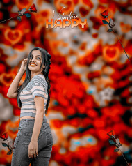 New valentine day editing background