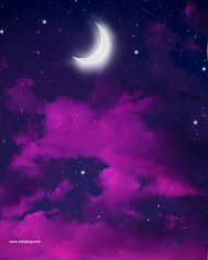 Night glowing moon editing background