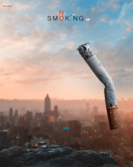 No Smoking Cigrate Editing Background Image