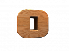 Number 0 Png   Number 0 3d wood text Png, Transparent Png
