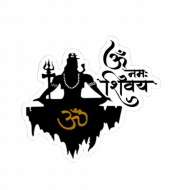 Om namh shivay black shadow png
