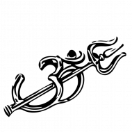 Om trishul tattoo  png