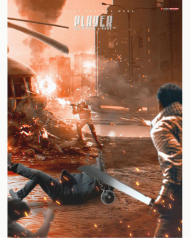 Photo action editing background