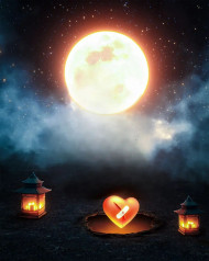 Photoshop Heart Neon Editing Background Hd