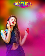 Photoshop Holi editing background with Girl for Cb Picsart