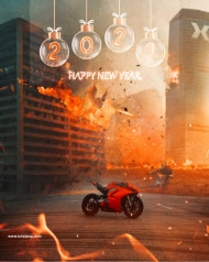 Picsart Happy New Year 2024 Photo Editing Background