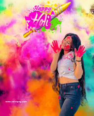 Picsart holi girl editing background