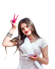 Picsart Holi girl hd png