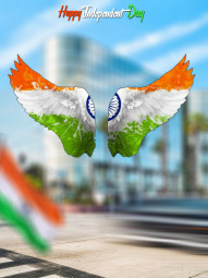 Picsart Independence day wing editing background
