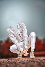 Pose head cut background