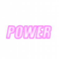 Power text png
