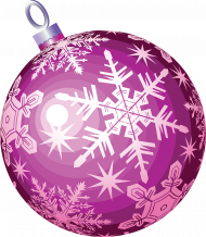 Purple Christmas ball png images