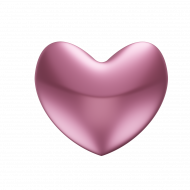Purple heart 3d png transparent background