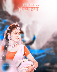 Radha Krishna janmashtami photo editing background