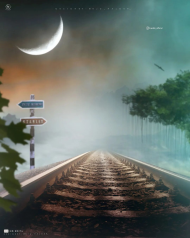 Railway Track Manipulation Editing Background