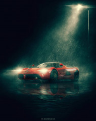 Rain Car  photoshop editing background
