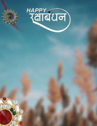 Raksha Bandhan Hindi text Background