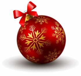 Red ball christmas png hd